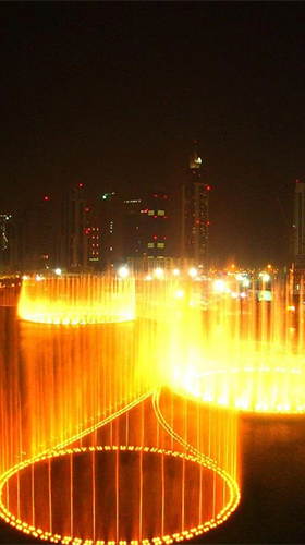 Скриншот Dubai fountain. Скачать живые обои на Андроид планшеты и телефоны.