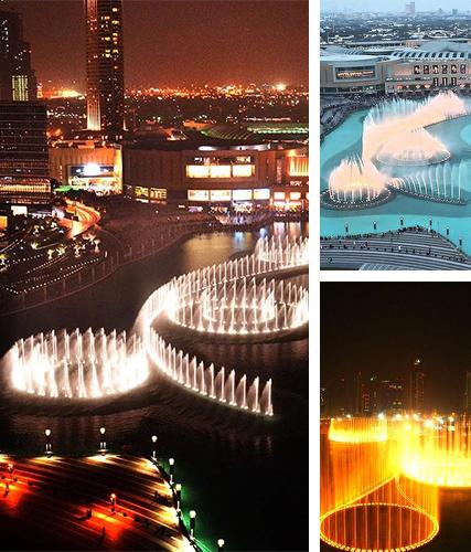 Dubai fountain - бесплатно скачать живые обои на Андроид телефон или планшет.