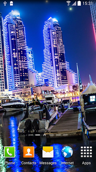 Dubai night live wallpaper for Android. Dubai night free download for  tablet and phone.