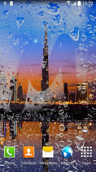 Fondos de pantalla animados a Dubai night para Android. Descarga gratuita fondos de pantalla animados Dubai nocturno.