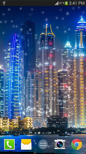 Dubai night by live wallpaper HongKong - бесплатно скачать живые обои на Андроид телефон или планшет.