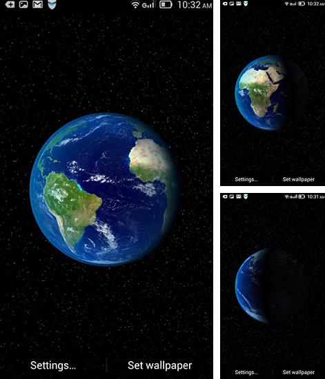 Zusätzlich zum Live Wallpaper Uhrenturm 3D für Android Mobiltelefone und Tablets, können Sie auch Dynamic Earth, Dynamische Erde kostenlos herunterladen.