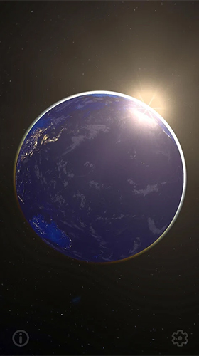 Earth and Moon 3D - безкоштовно скачати живі шпалери на Андроїд телефон або планшет.