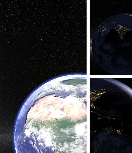 Earth Planet 3D - бесплатно скачать живые обои на Андроид телефон или планшет.
