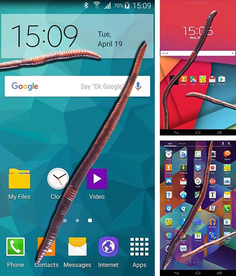 Kostenloses Android-Live Wallpaper Erdwurm im Telefon. Vollversion der Android-apk-App Earthworm in phone für Tablets und Telefone.