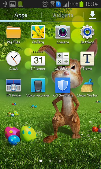 Easter bunny für Android spielen. Live Wallpaper Osterhase kostenloser Download.