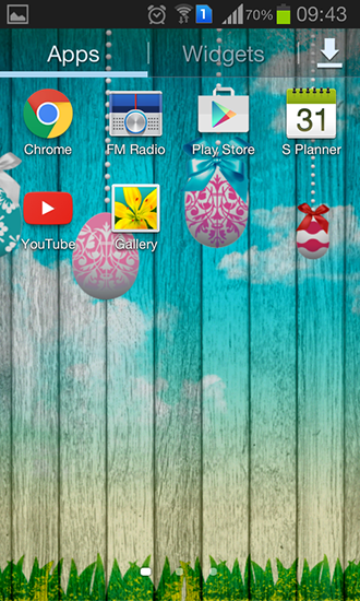 Screenshots do Páscoa para tablet e celular Android.