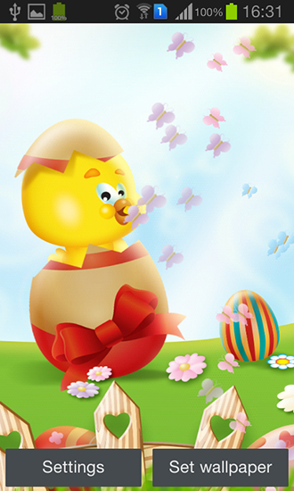 Скріншот Easter by My cute apps. Скачати живі шпалери на Андроїд планшети і телефони.