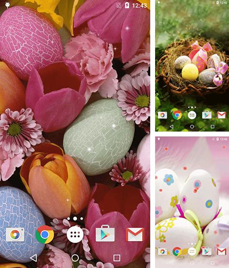 In addition to live wallpaper Nymph for Android phones and tablets, you can also download Easter eggs for free.
