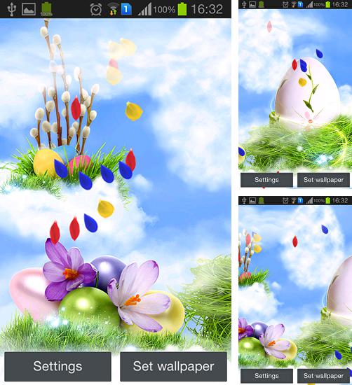 Kostenloses Android-Live Wallpaper Ostern HD. Vollversion der Android-apk-App Easter HD für Tablets und Telefone.