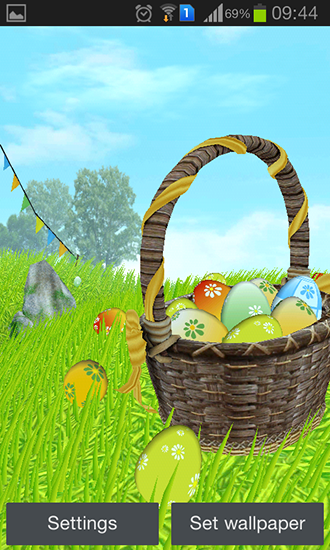 Easter: Meadow - бесплатно скачать живые обои на Андроид телефон или планшет.