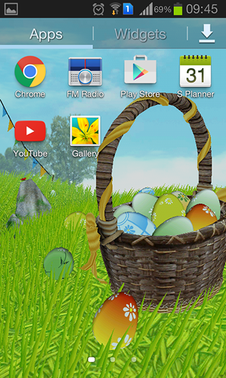 Easter: Meadow - скачать бесплатно живые обои для Андроид на рабочий стол.