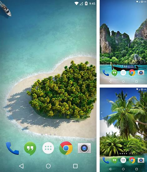 Дополнительно к живым обоям на Андроид телефоны и планшеты Новый год 2016, вы можете также бесплатно скачать заставку Eden resort: Thailand.