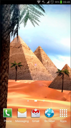 Papeis de parede animados Egito 3D para Android. Papeis de parede animados Egypt 3D para download gratuito.