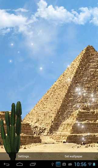 Papeis de parede animados Pirâmides egípcias para Android. Papeis de parede animados Egyptian pyramids para download gratuito.