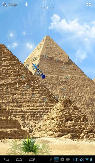 Android タブレット、携帯電話用エジプトのピラミッドのスクリーンショット。