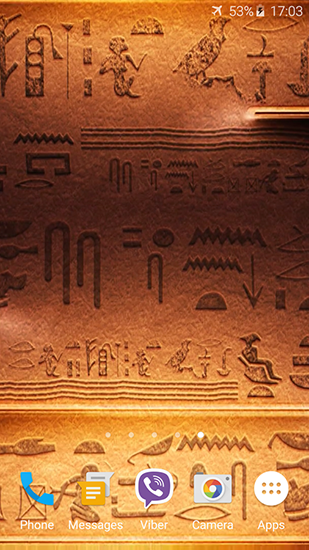 Egyptian theme für Android spielen. Live Wallpaper Ägyptisches Thema kostenloser Download.