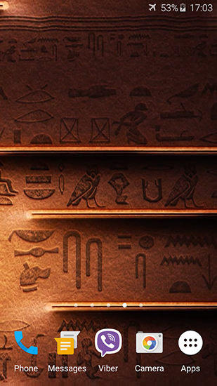 Screenshots of the Egyptian theme for Android tablet, phone.