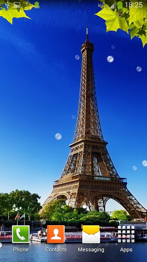 Fondos de pantalla animados a Eiffel tower: Paris para Android. Descarga gratuita fondos de pantalla animados Torre Eiffel: París.