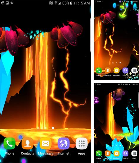 Kostenloses Android-Live Wallpaper Epische Lavahöhle. Vollversion der Android-apk-App Epic Lava Cave für Tablets und Telefone.