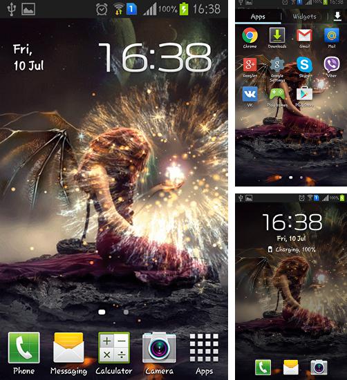 In addition to live wallpaper Awesome land 2 for Android phones and tablets, you can also download Evil fairy for free.