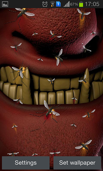 Papeis de parede animados Dentes do mal para Android. Papeis de parede animados Evil teeth para download gratuito.