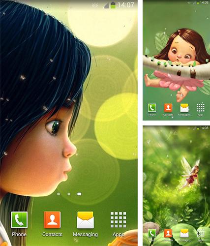 Kostenloses Android-Live Wallpaper Fee. Vollversion der Android-apk-App Fairy by Lux Live Wallpapers für Tablets und Telefone.