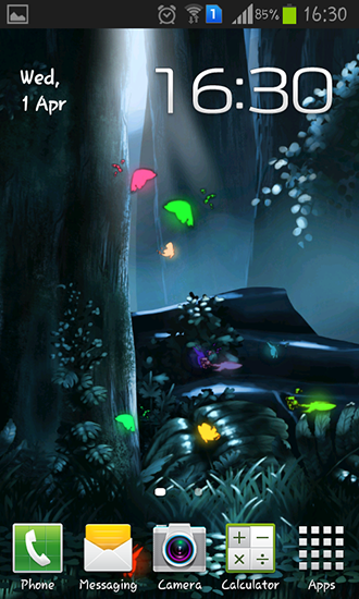 Papeis de parede animados Floresta mágica para Android. Papeis de parede animados Fairy forest para download gratuito.