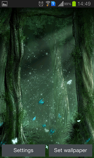 Fondos de pantalla animados a Fairy forest by Iroish para Android. Descarga gratuita fondos de pantalla animados Bosque fabuloso .