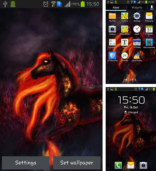 Kostenloses Android-Live Wallpaper Feenpferd. Vollversion der Android-apk-App Fairy horse für Tablets und Telefone.