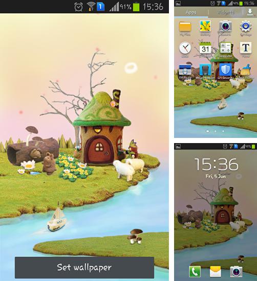 Додатково до живої шпалери Параплан для Android телефонів та планшетів, Ви можете також безкоштовно скачати Fairy house.