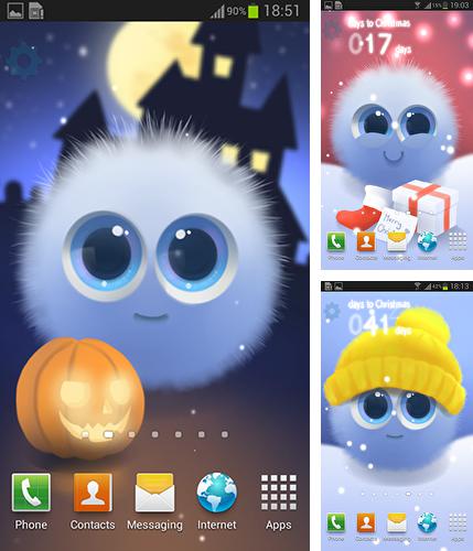 Zusätzlich zum Live Wallpaper Kaffeeträume für Android Mobiltelefone und Tablets, können Sie auch Fairy puff, Flauschige Fee kostenlos herunterladen.