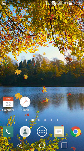 Fondos de pantalla animados a Falling leaves by Wallpapers and Backgrounds Live para Android. Descarga gratuita fondos de pantalla animados Hojas que caen.