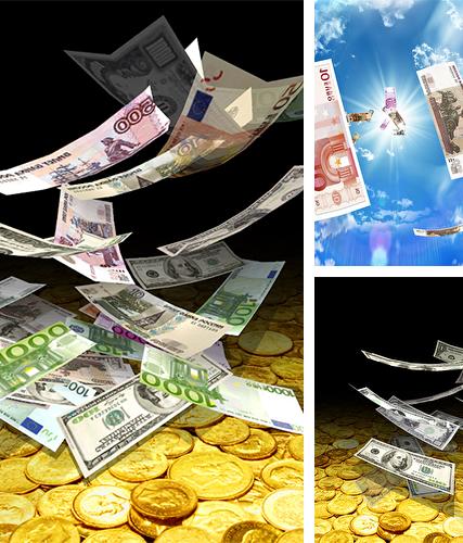 Descarga gratuita fondos de pantalla animados Dinero cayendo 3D para Android. Consigue la versión completa de la aplicación apk de Falling money 3D para tabletas y teléfonos Android.