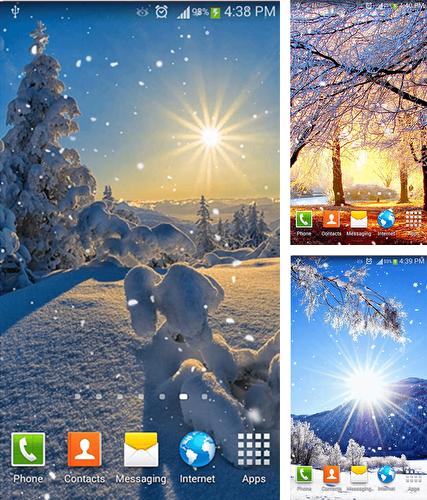 Falling snow - бесплатно скачать живые обои на Андроид телефон или планшет.