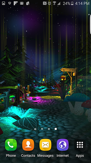 Fondos de pantalla animados a Fantasy forest para Android. Descarga gratuita fondos de pantalla animados Bosque de la fantasía.