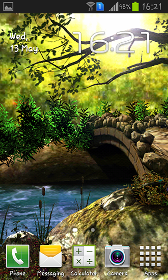 Fantasy forest 3D - безкоштовно скачати живі шпалери на Андроїд телефон або планшет.