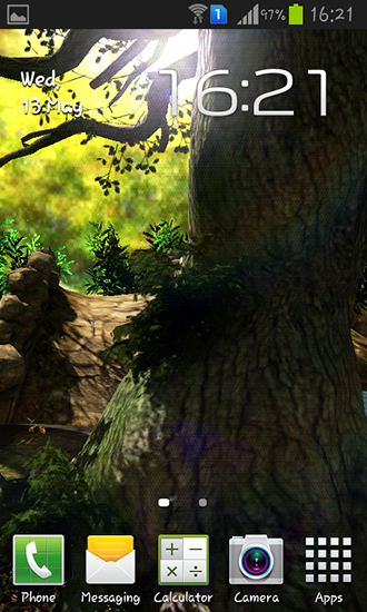 Fondos de pantalla animados a Fantasy forest 3D para Android. Descarga gratuita fondos de pantalla animados Bosque 3D fantástico .