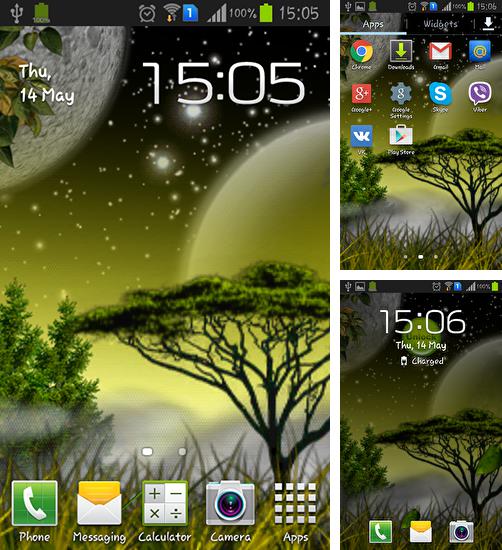 In addition to live wallpaper Space city 3D for Android phones and tablets, you can also download Fantasy land for free.