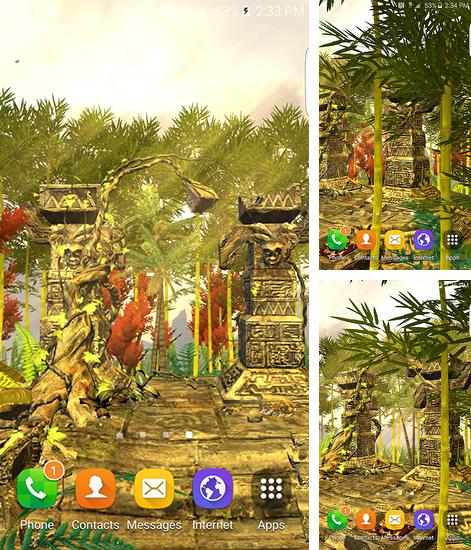 Дополнительно к живым обоям на Андроид телефоны и планшеты Цифровой поток, вы можете также бесплатно скачать заставку Fantasy nature 3D.