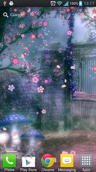Як виглядають живі шпалери Fantasy sakura.