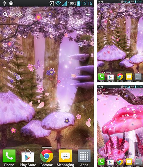 Kostenloses Android-Live Wallpaper Fantasy Sakura. Vollversion der Android-apk-App Fantasy sakura für Tablets und Telefone.