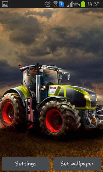 Fondos de pantalla animados a Farm tractor 3D para Android. Descarga gratuita fondos de pantalla animados Tractor agrícola 3D.