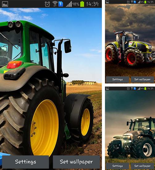 Farm tractor 3D - бесплатно скачать живые обои на Андроид телефон или планшет.