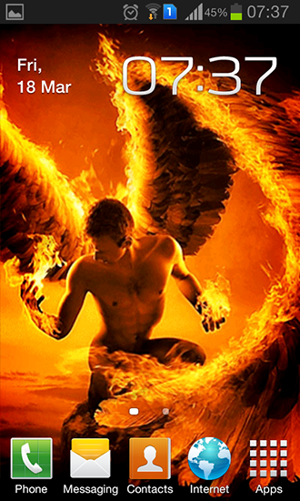 Fire angel - безкоштовно скачати живі шпалери на Андроїд телефон або планшет.
