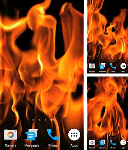 Kostenloses Android-Live Wallpaper Feuer. Vollversion der Android-apk-App Fire by Pawel Gazdik für Tablets und Telefone.