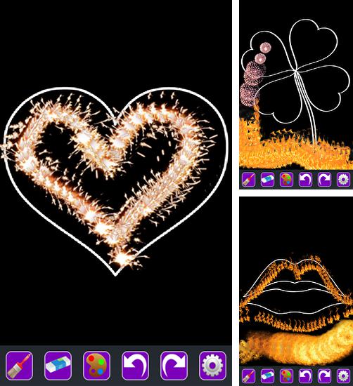 In addition to live wallpaper Water touch for Android phones and tablets, you can also download Fire drawing for free.