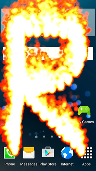 Fire phone screen für Android spielen. Live Wallpaper Feuriger Bildschirm kostenloser Download.