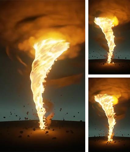 Download live wallpaper Fire tornado for Android. Get full version of Android apk livewallpaper Fire tornado for tablet and phone.