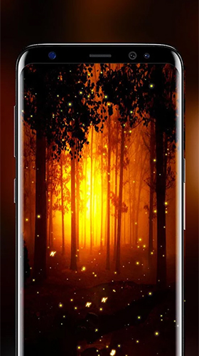 Fireflies by Live Wallpapers HD - скриншоты живых обоев для Android.